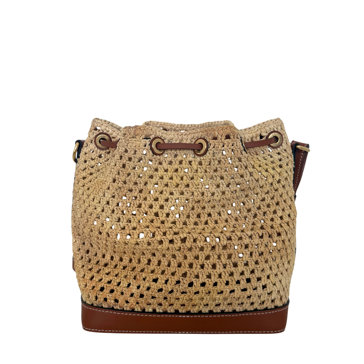 Louis Vuitton Noé BB M24722 Beige Raffia Fullset / gut Louis Vuitton