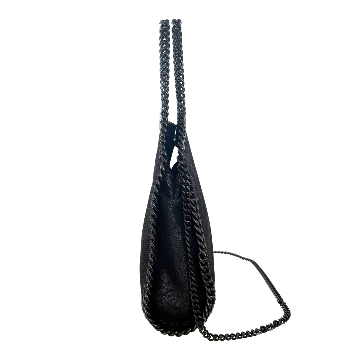Stella McCartney Mini Tote Bag Falabella Metallic-Schwarz / neuwertig Stella McCartney