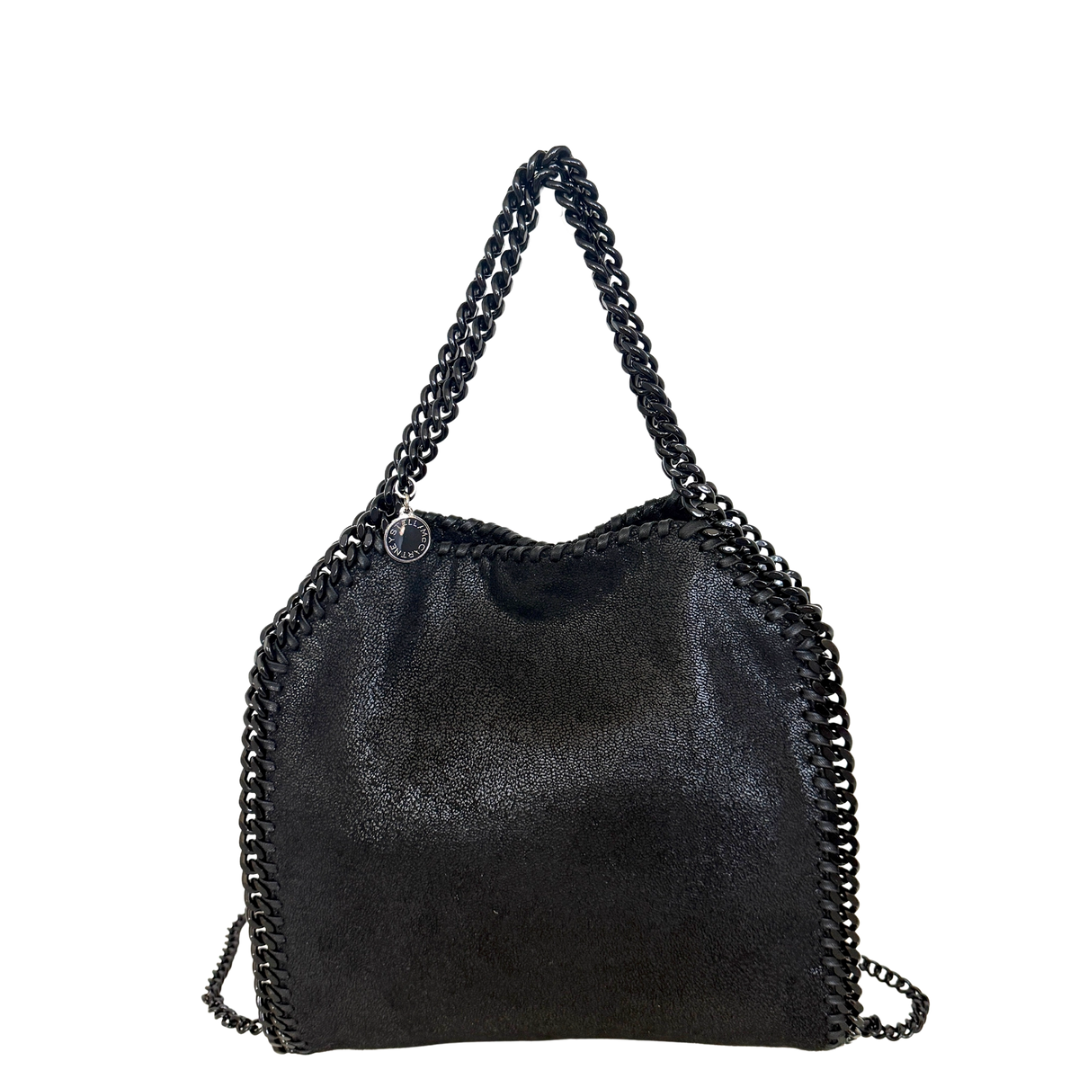 Stella McCartney Mini Tote Bag Falabella Metallic-Schwarz / neuwertig Stella McCartney