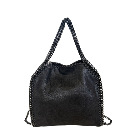 Stella McCartney Mini Tote Bag Falabella Metallic-Schwarz / neuwertig Stella McCartney