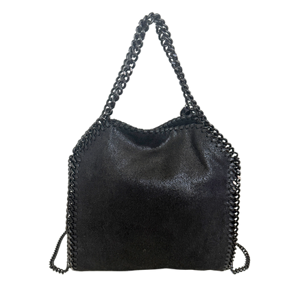 Stella McCartney Mini Tote Bag Falabella Metallic-Schwarz / neuwertig Stella McCartney