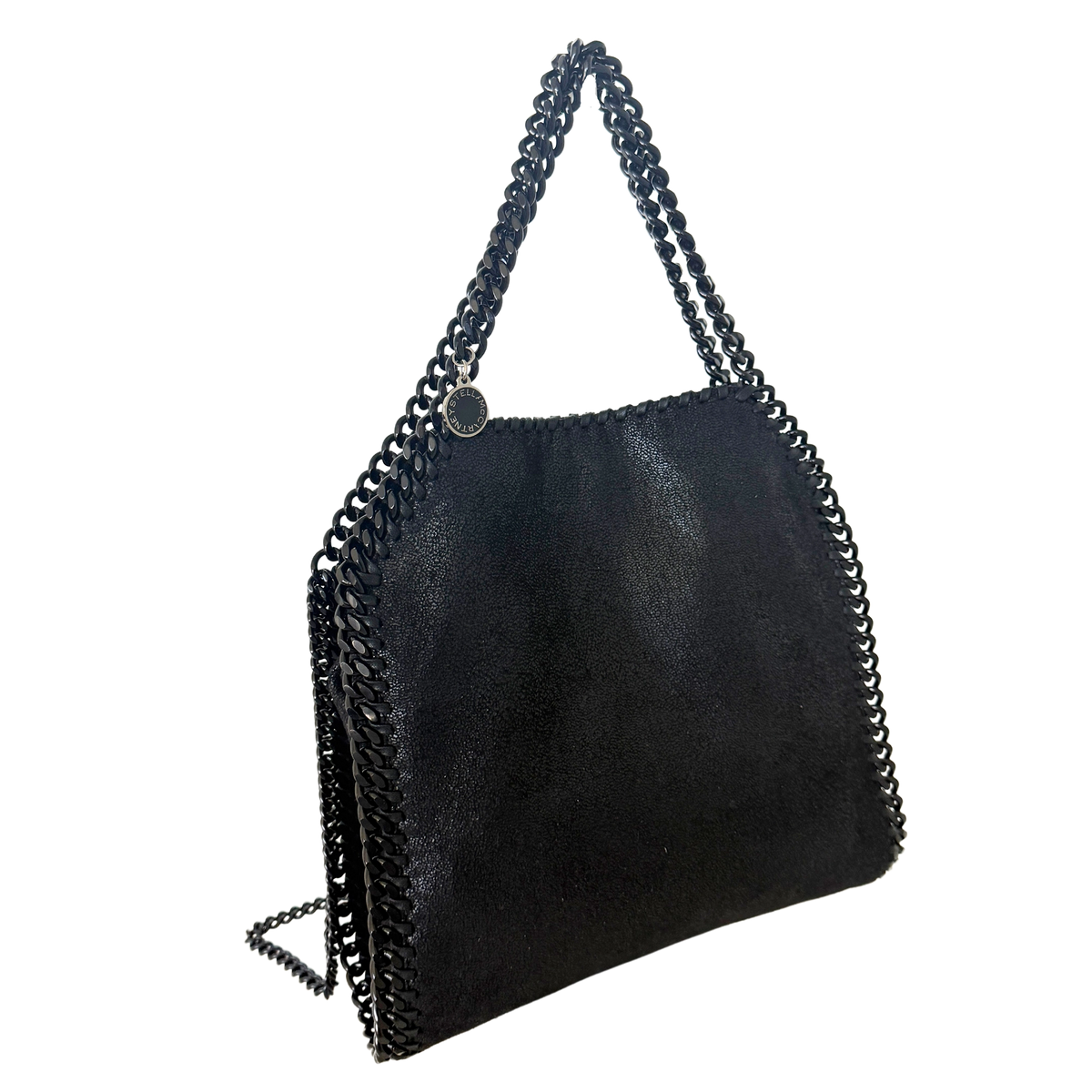 Stella McCartney Mini Tote Bag Falabella Metallic-Schwarz / neuwertig Stella McCartney