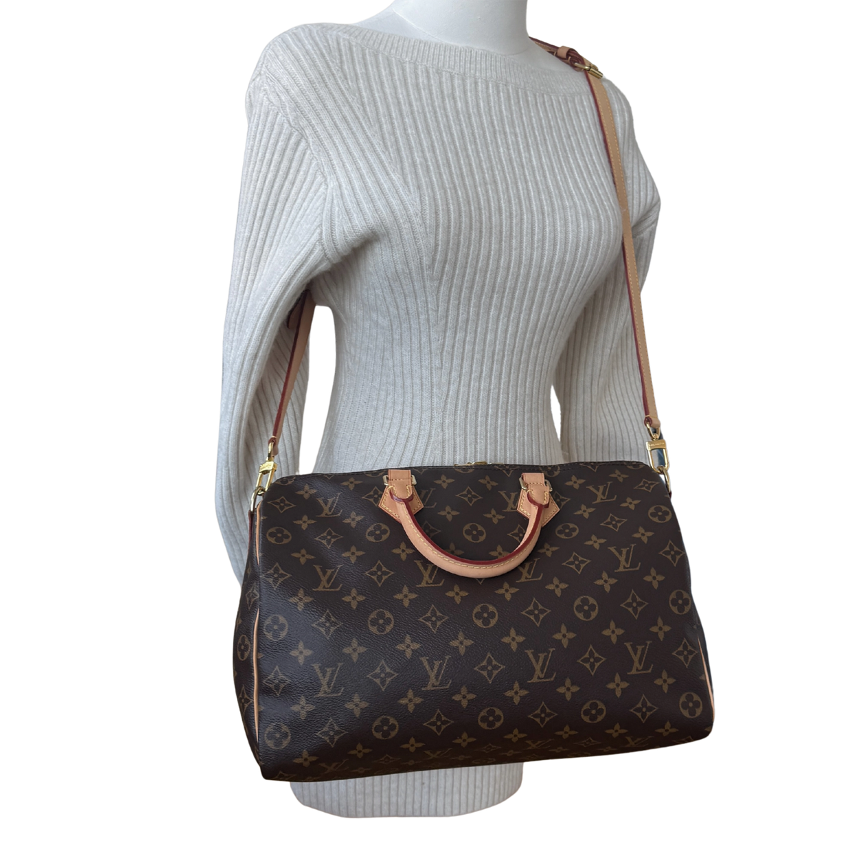 Louis Vuitton Speedy 35 Monogram Bandouliere M41111 / sehr gut Louis Vuitton