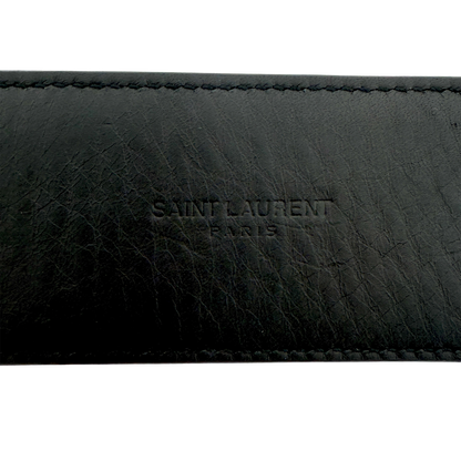 Saint Laurent Gürtel Schlangenlederoptik Schwarz / neuwertig Saint Laurent