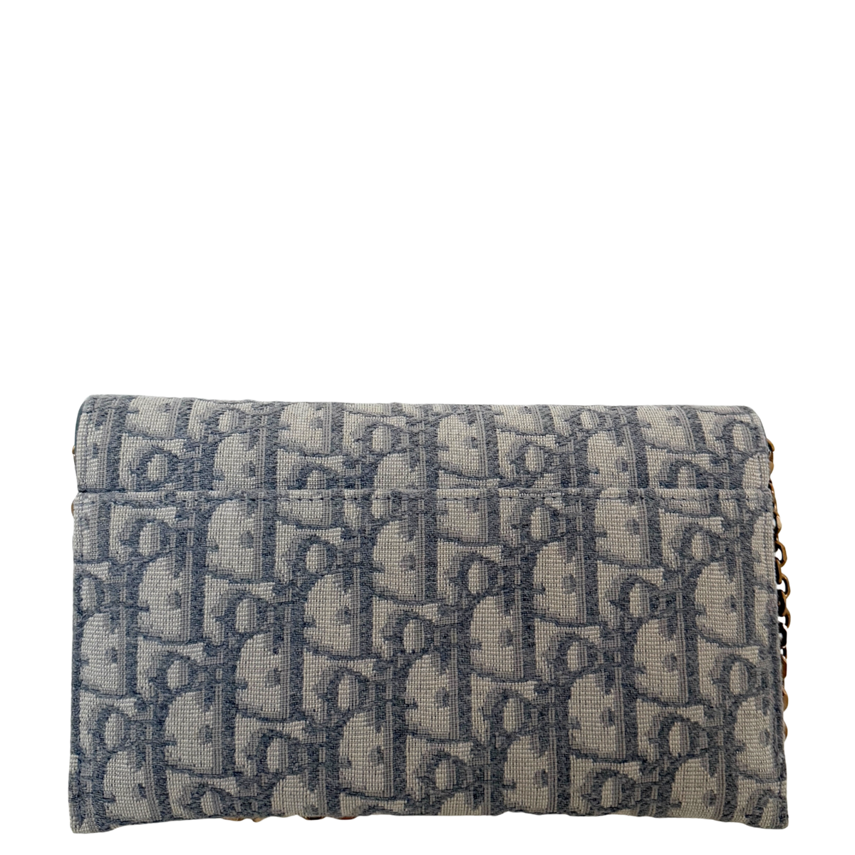 Dior kleine Saddle Pouch mit Kette Dior Oblique Jacquard Grau Fullset / neuwertig Dior