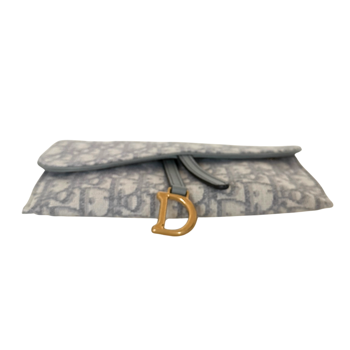 Dior kleine Saddle Pouch mit Kette Dior Oblique Jacquard Grau Fullset / neuwertig Dior