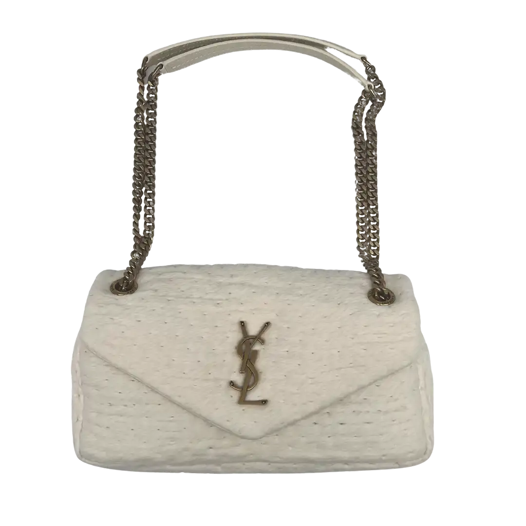 Saint Laurent CALYPSO Tasche aus gestepptem Organza und Lammleder / ungetragen Saint Laurent