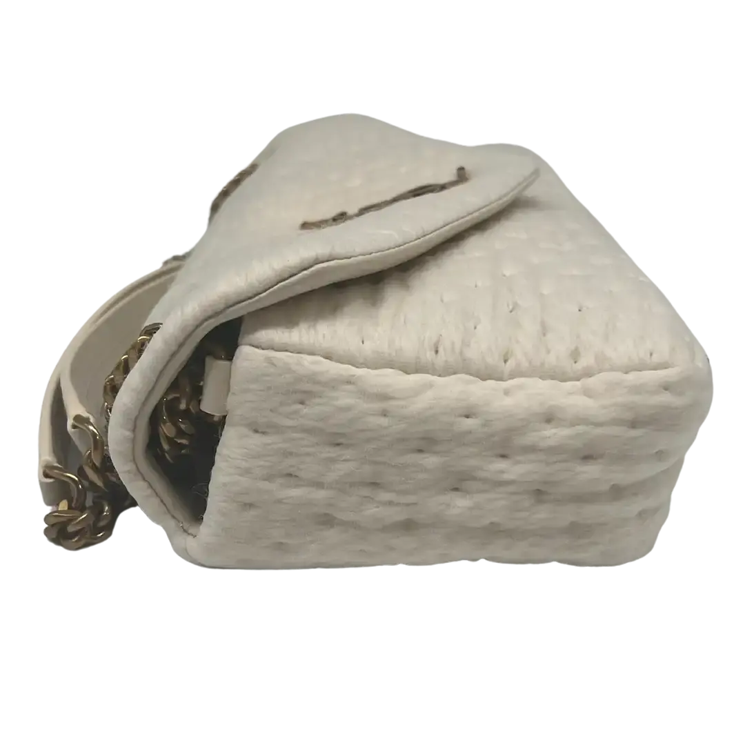 Saint Laurent CALYPSO Tasche aus gestepptem Organza und Lammleder / ungetragen Saint Laurent