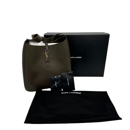 Saint Laurent Hobo-Bag LE 5 À 7 Khaki Fullset / ungetragen Saint Laurent