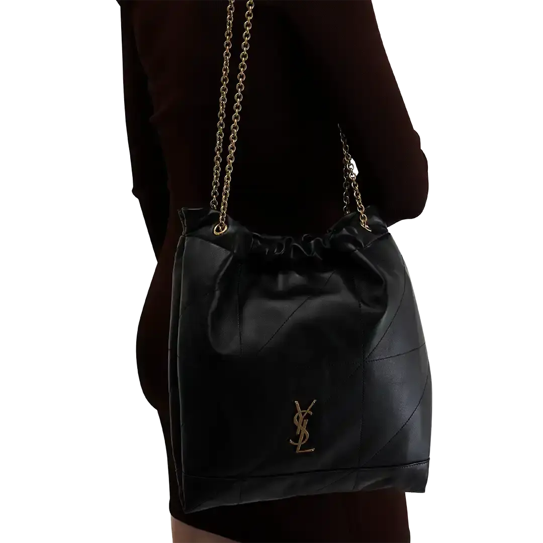 Saint Laurent Jamie Pochon Lammleder schwarz / neuwertig Saint Laurent
