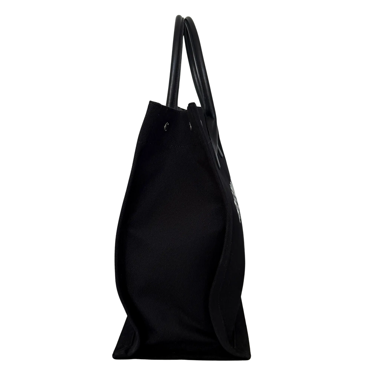 Saint Laurent Large Tote Tasche Rive Gauche Schwarz / sehr gut Saint Laurent