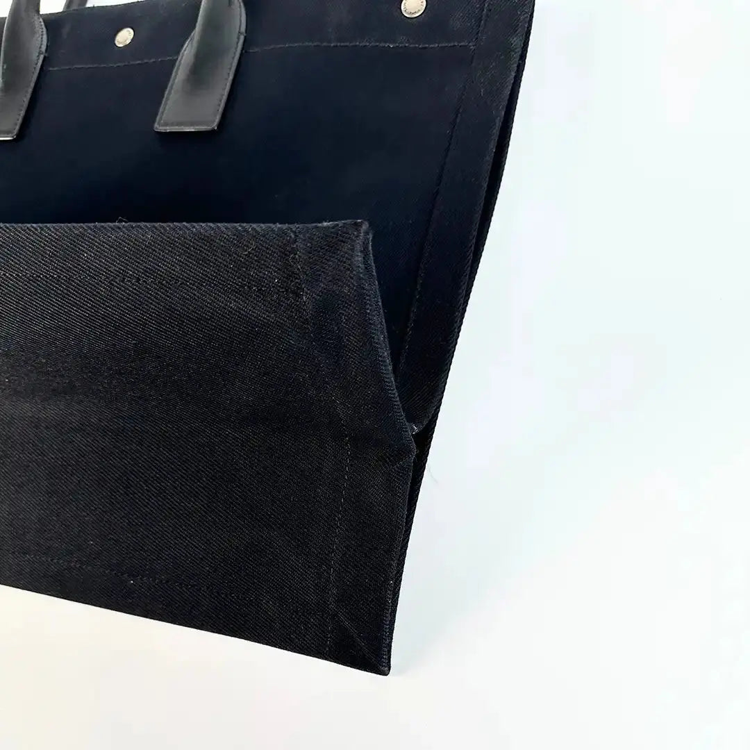 Saint Laurent Large Tote Tasche Rive Gauche schwarz / sehr gut Saint Laurent