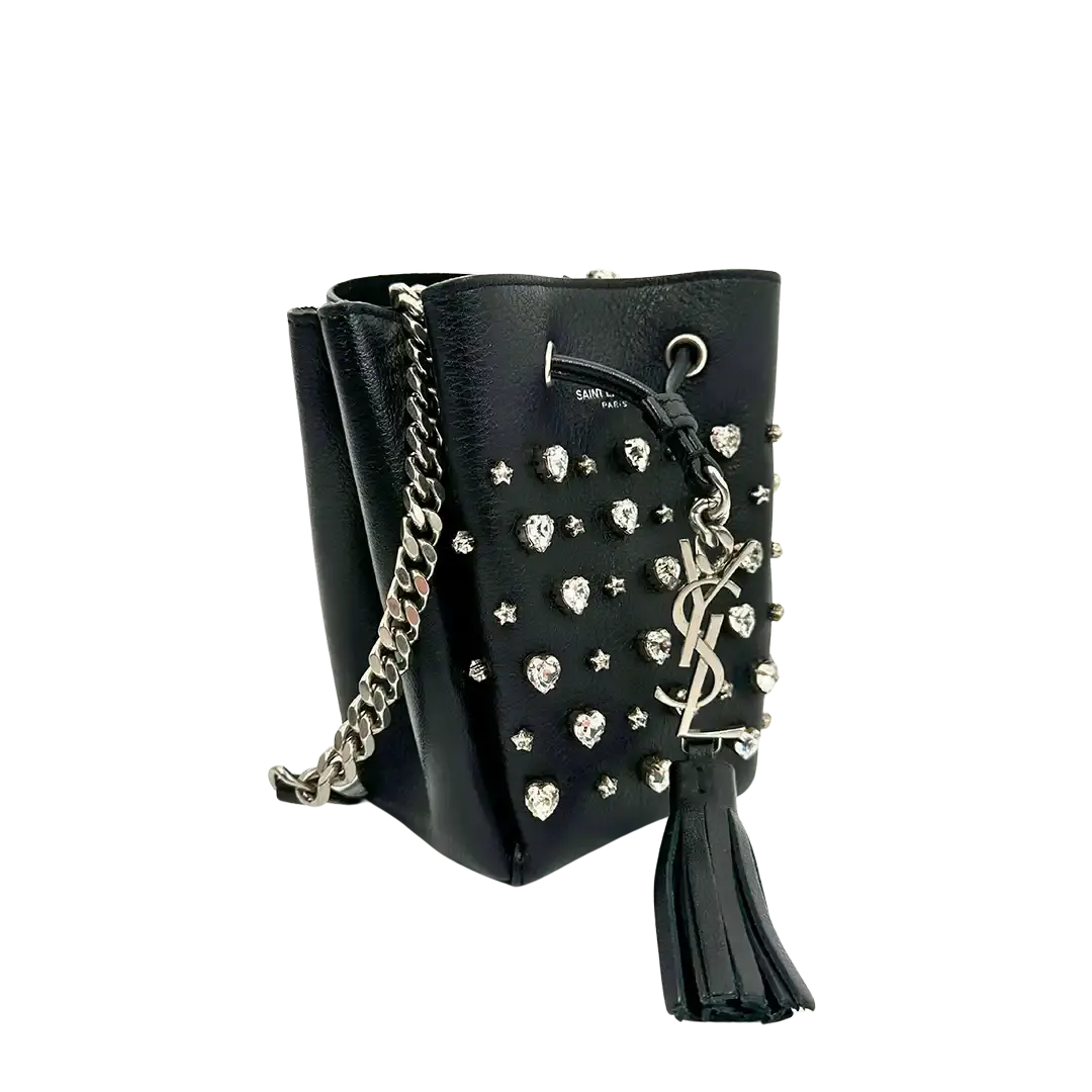Saint Laurent Mini Bucket Bag Crystal limitiert und selten / sehr gut Saint Laurent