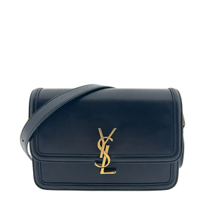 Saint Laurent Solferino Medium zwart Leren Handtas