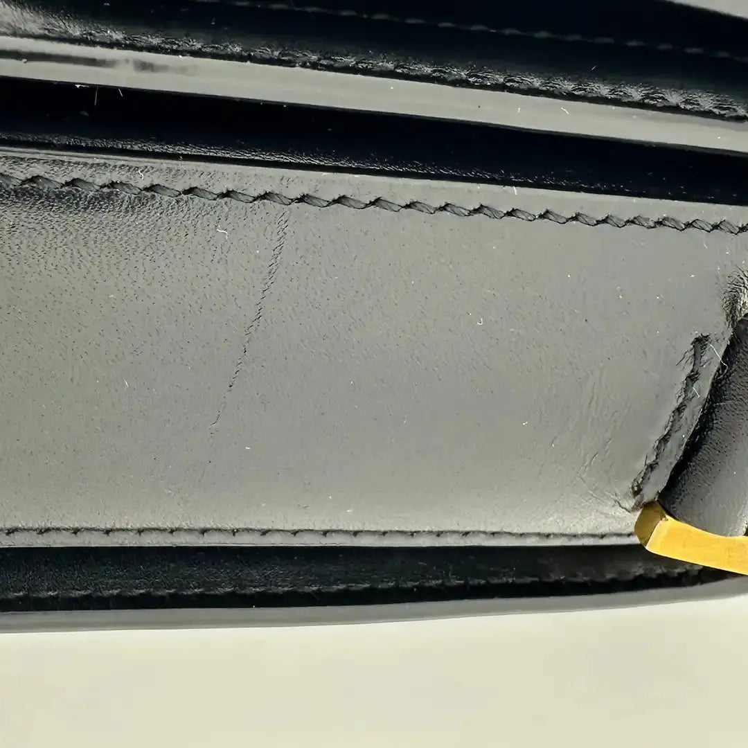 Saint Laurent Solferino Medium schwarz Leder Handtasche / gut Saint Laurent