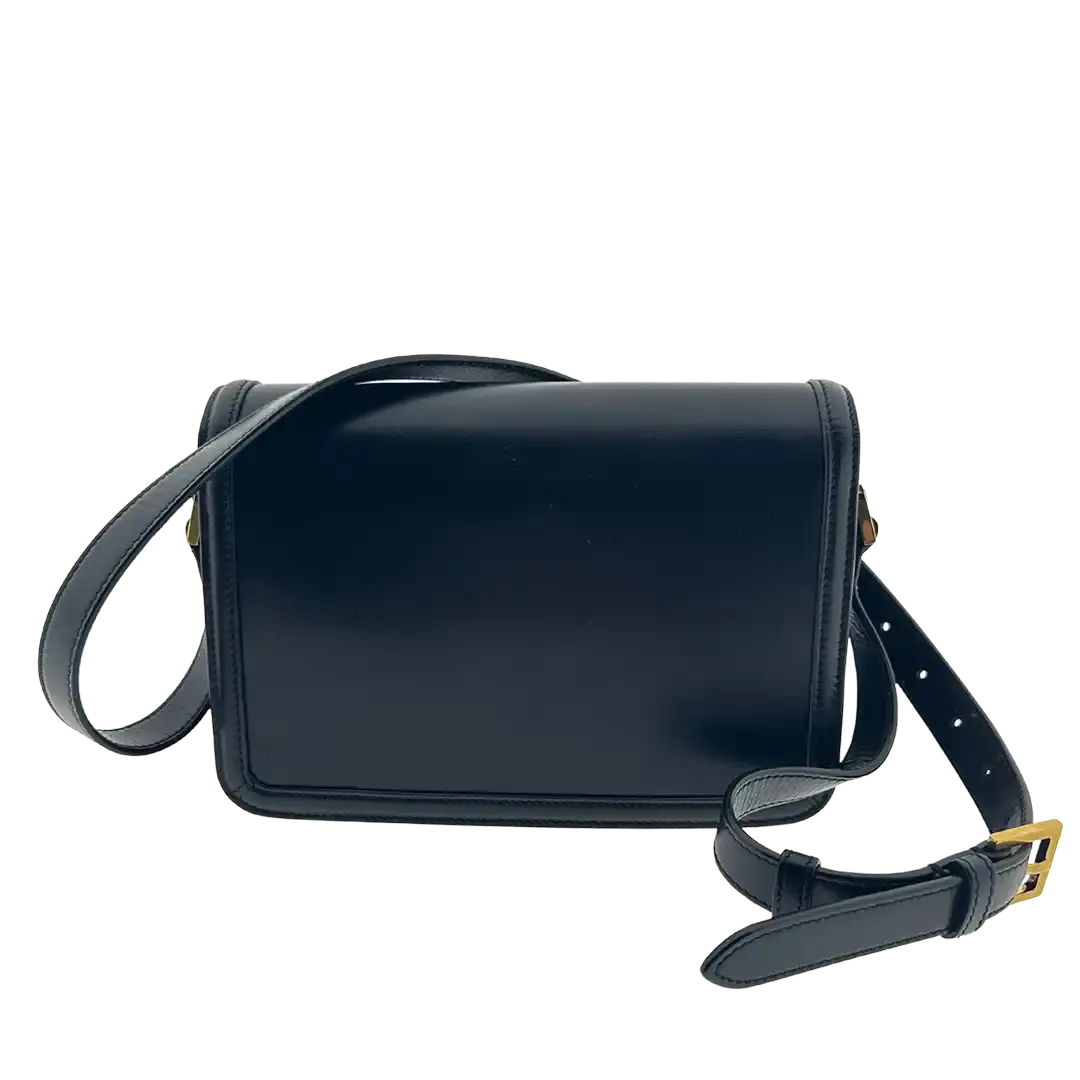 Saint Laurent Solferino Medium schwarz Leder Handtasche / gut Saint Laurent