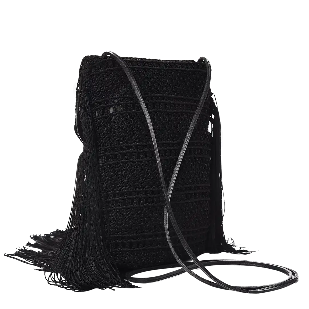 Saint Laurent YSL Anita Small Häkel-Crossybody Tasche / neuwertig Saint Laurent