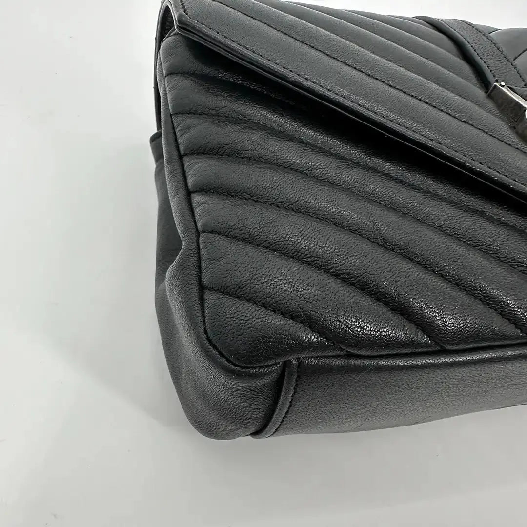 Saint Laurent YSL College Medium Handtasche schwarz Leder / sehr gut Saint Laurent