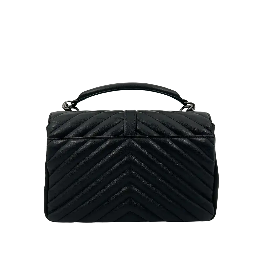 Saint Laurent YSL College Medium Handtasche schwarz Leder / sehr gut Saint Laurent