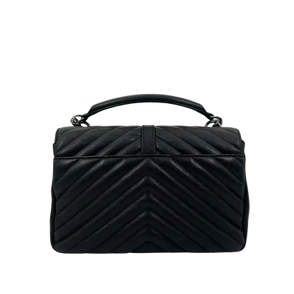 Saint Laurent YSL College Medium Handtasche schwarz Leder / sehr gut Saint Laurent
