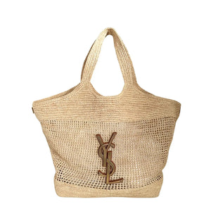 Saint Laurent YSL Icare Maxi Shopper Raffia 2024