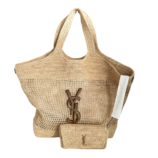 Saint Laurent YSL Icare Maxi Shopper Raffia 2024 / ungetragen Saint Laurent