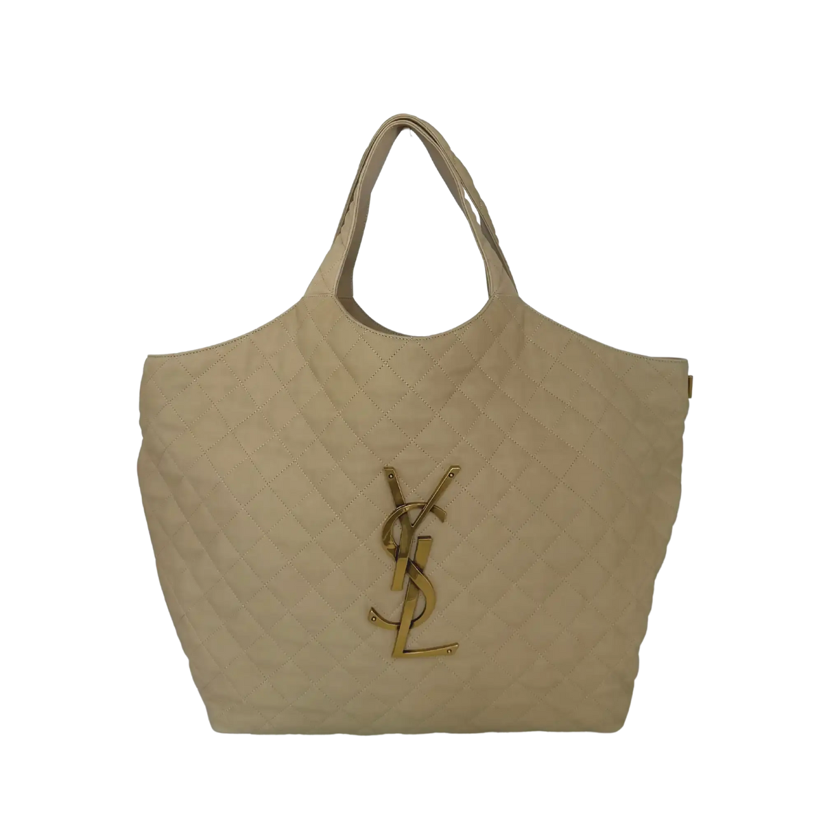 Saint Laurent YSL Icare Maxi Shopper gestepptes Nubukleder beige / neuwertig Saint Laurent