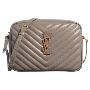 Saint Laurent YSL Lou Crossbody Tas grijsbruin