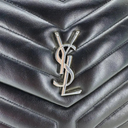Saint Laurent YSL LouLou Medium Leder schwarz silberne Hardware Fullset / sehr gut Saint Laurent