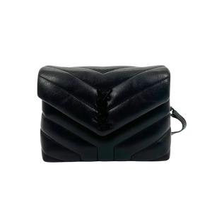 Saint Laurent YSL LouLou Toy geheel zwart hardware leer