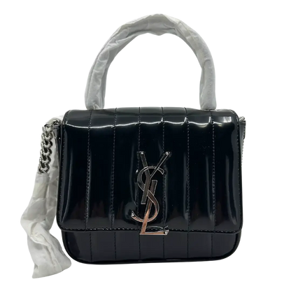 Saint Laurent YSL Vicky Small Lackleder / ungetragen Saint Laurent