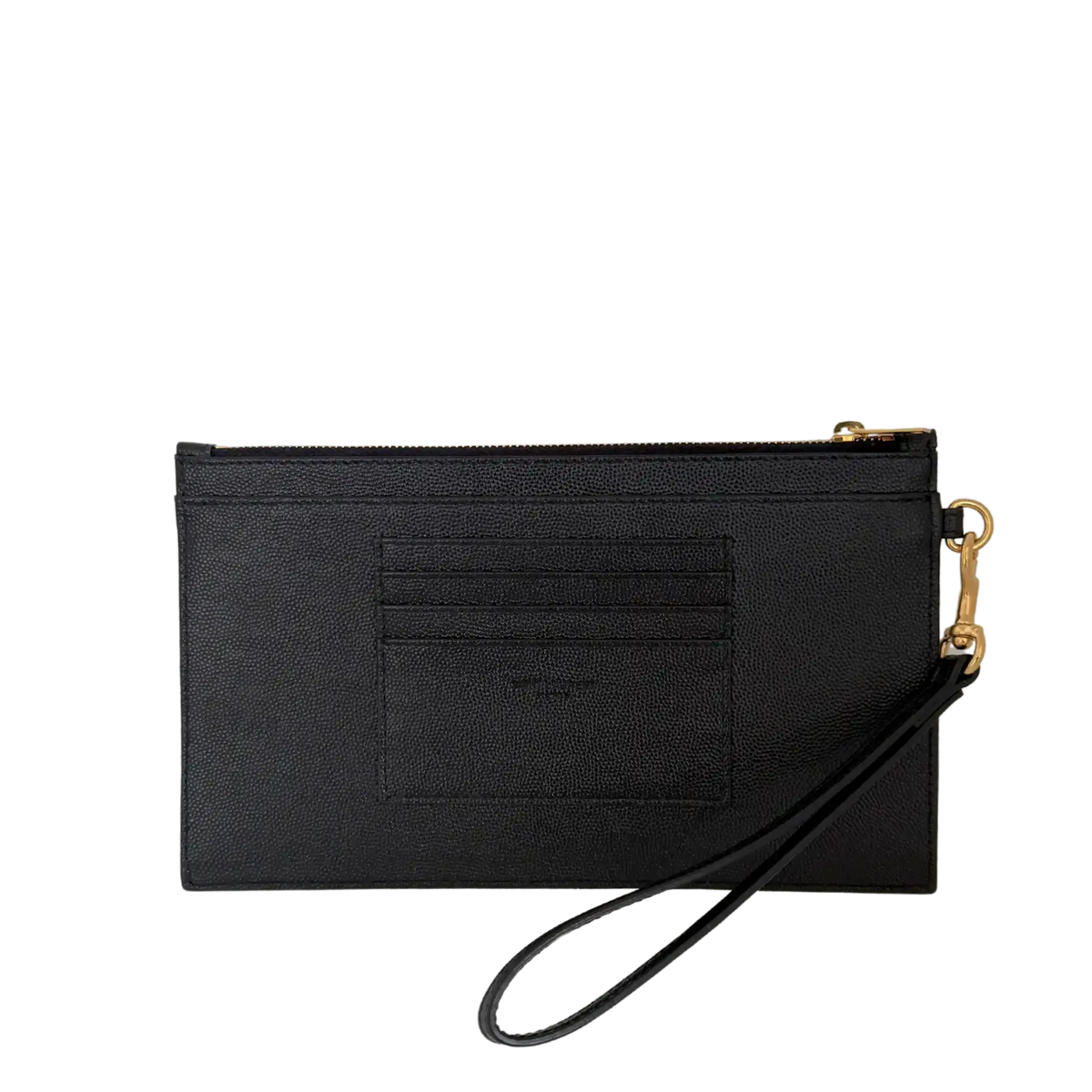 Saint Laurent große Cassandre Pouch Grand de Poudre Leder schwarz / neuwertig Saint Laurent