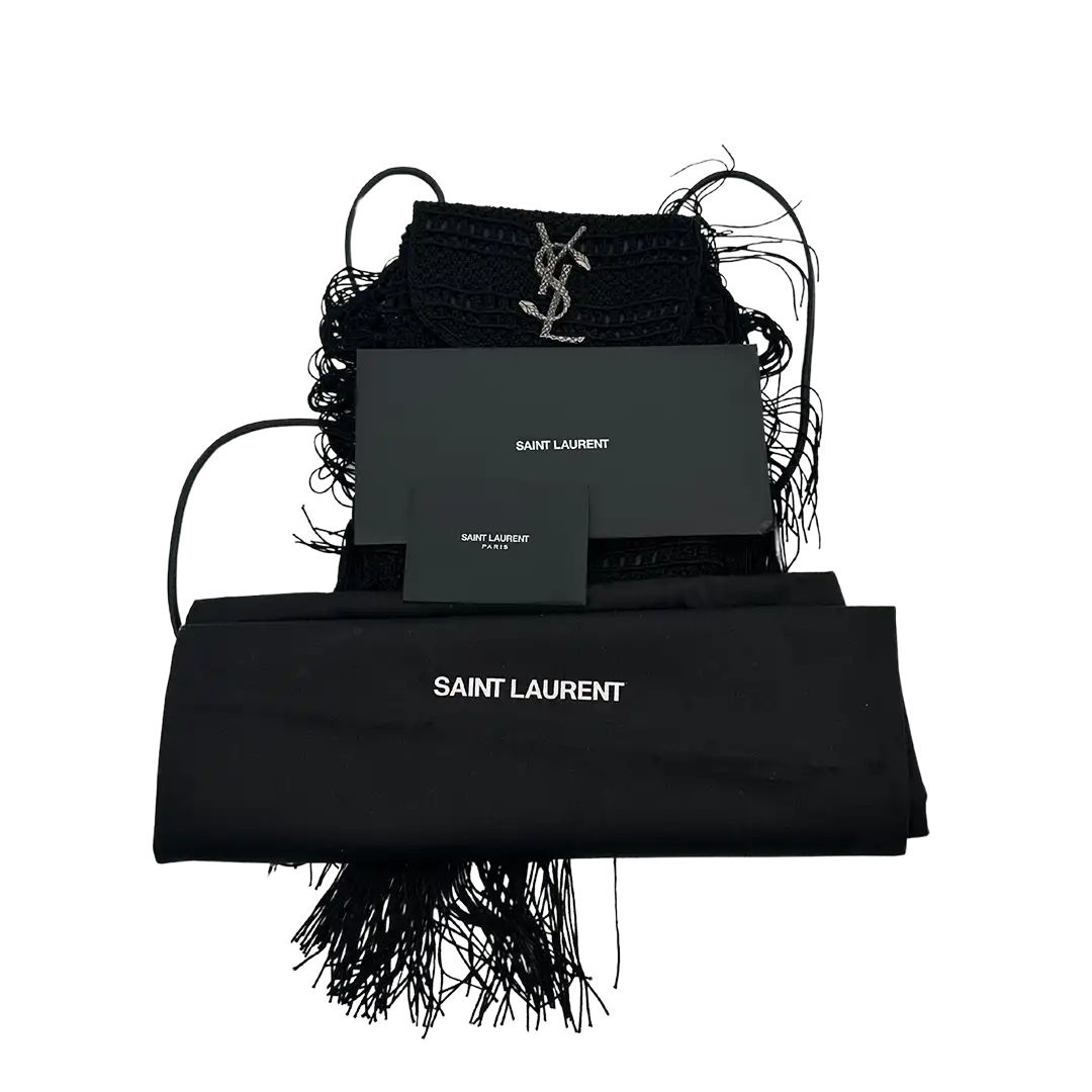 Saint Laurent YSL Anita Small Häkel-Crossybody Tasche / neuwertig Saint Laurent