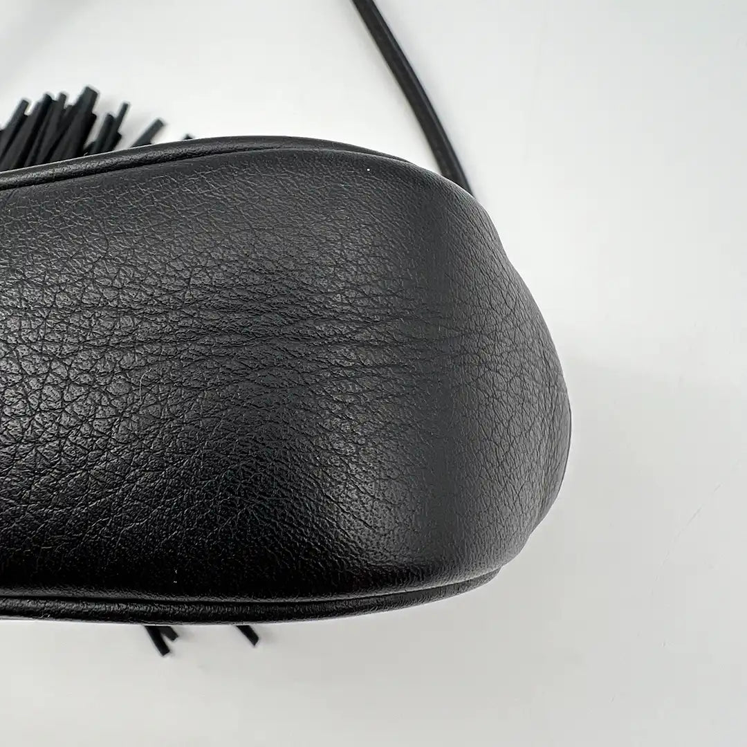 Saint Laurent Love Blogger Camera Bag Leder schwarz / gut Saint Laurent