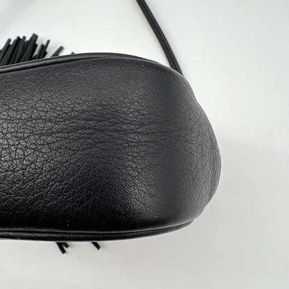 Saint Laurent Love Blogger Camera Bag Leder schwarz / gut Saint Laurent