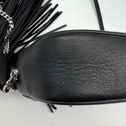Saint Laurent Love Blogger Camera Bag Leder schwarz / gut Saint Laurent