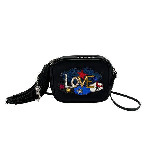 Saint Laurent Love Blogger Camera Bag Leder schwarz / gut Saint Laurent