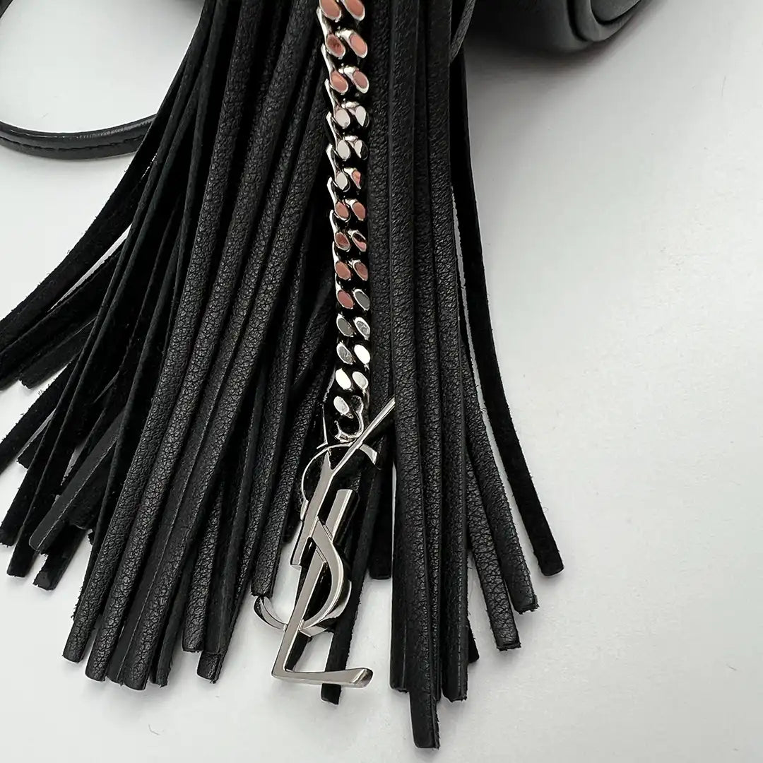 Saint Laurent Love Blogger Camera Bag Leder schwarz / gut Saint Laurent