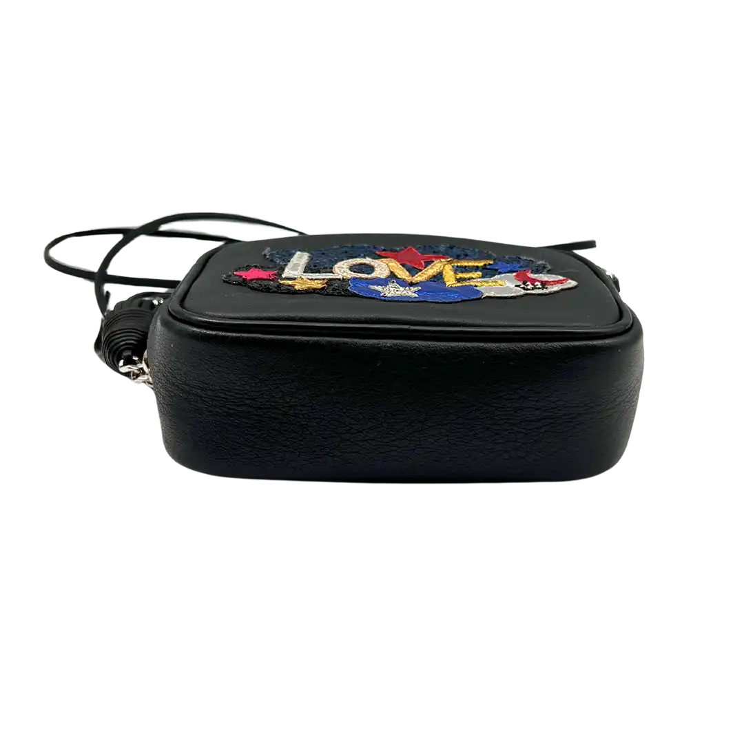 Saint Laurent Love Blogger Camera Bag Leder schwarz / gut Saint Laurent