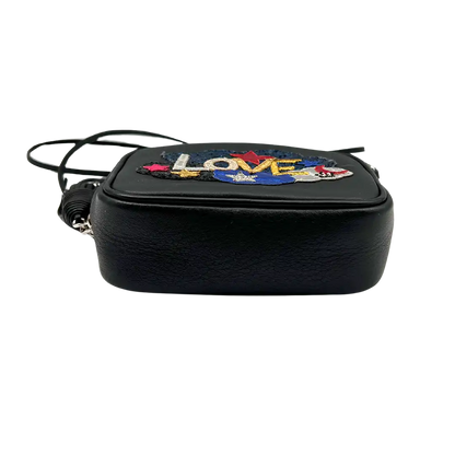 Saint Laurent Love Blogger Camera Bag Leder schwarz / gut Saint Laurent