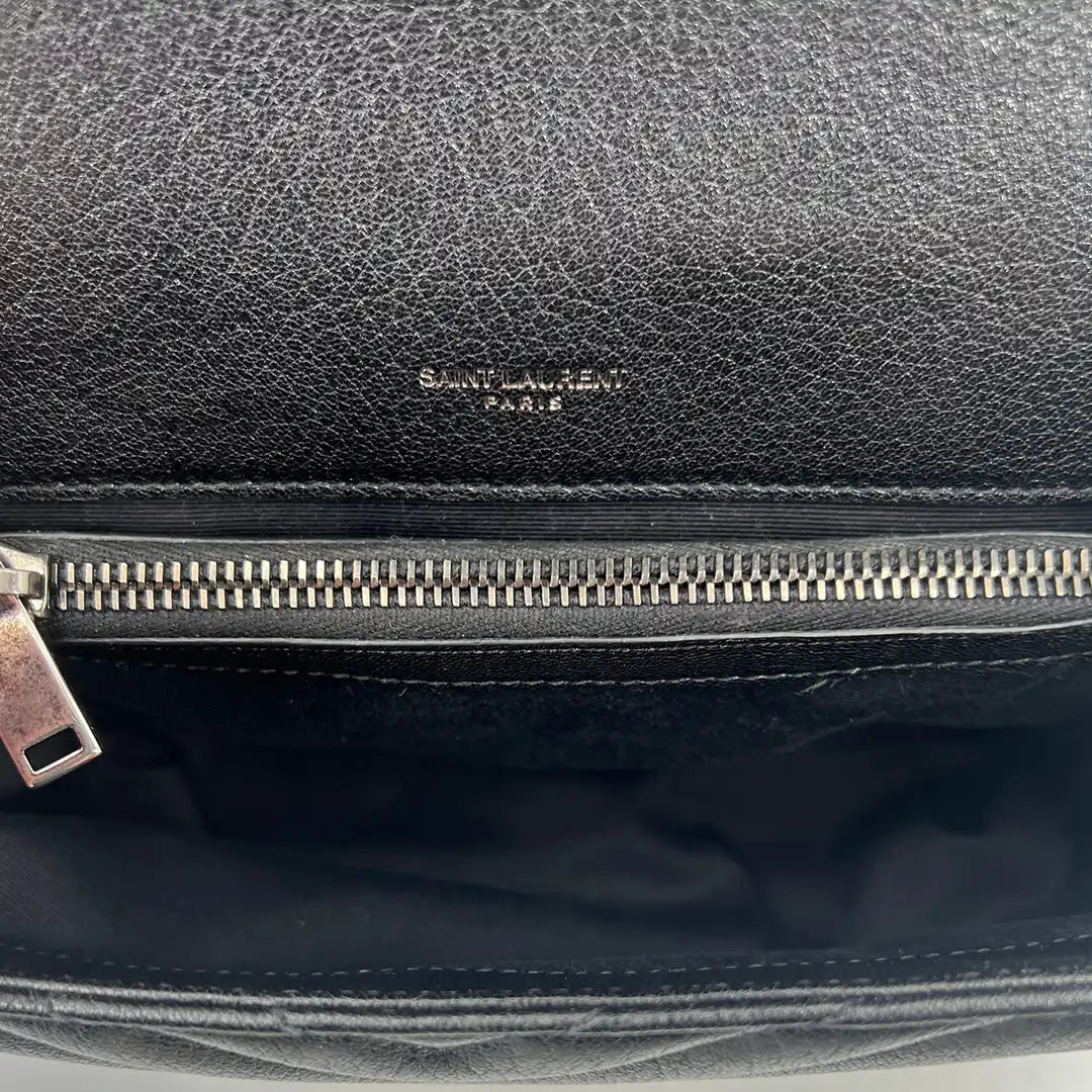 Saint Laurent YSL College Medium Handtasche schwarz Lammleder / sehr gut Saint Laurent
