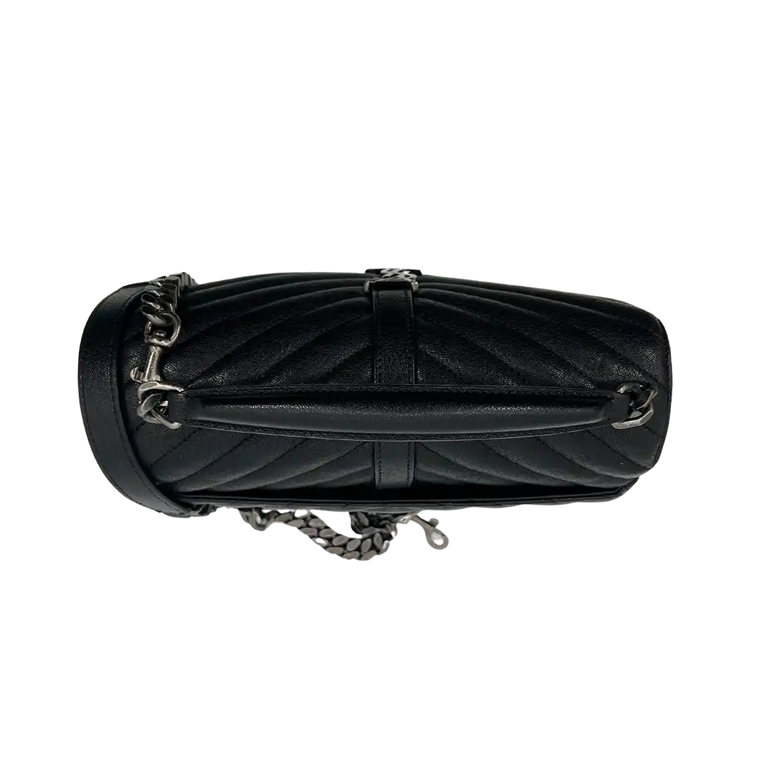 Saint Laurent YSL College Medium Handtasche schwarz Lammleder / sehr gut Saint Laurent