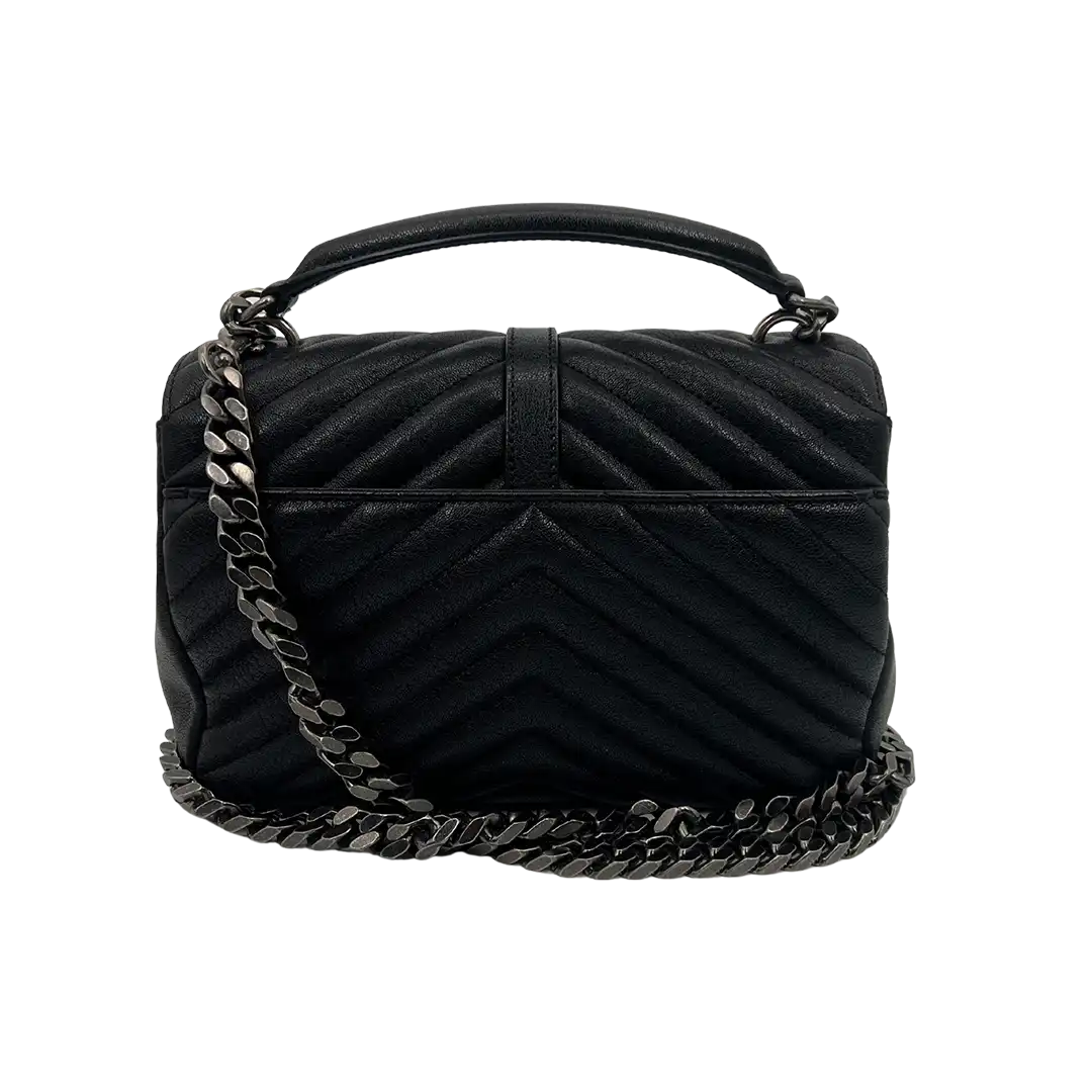 Saint Laurent YSL College Medium Handtasche schwarz Lammleder / sehr gut Saint Laurent