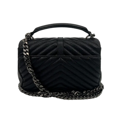 Saint Laurent YSL College Medium Handtasche schwarz Lammleder / sehr gut Saint Laurent