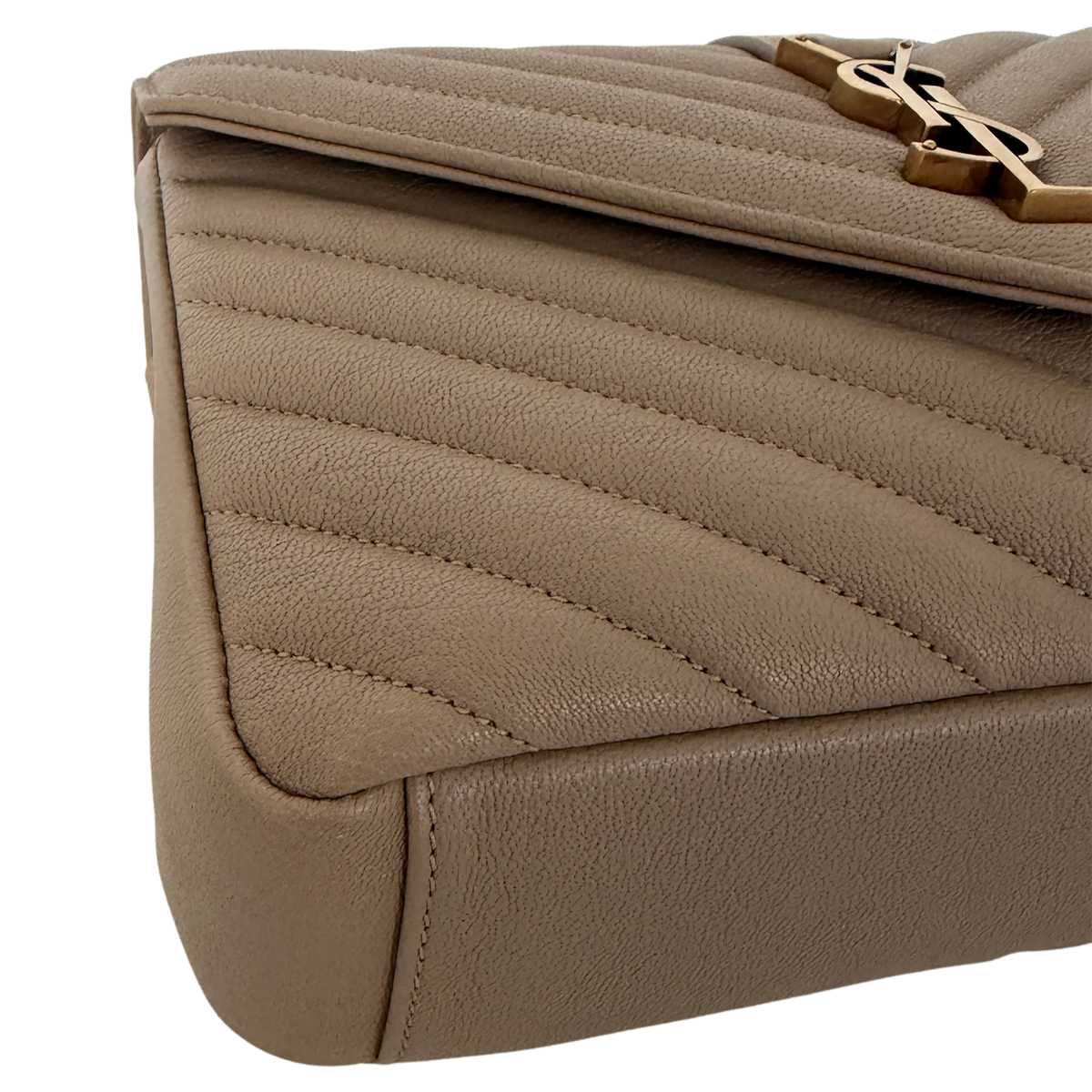 Saint Laurent College Tasche Medium dark beige / neuwertig Saint Laurent