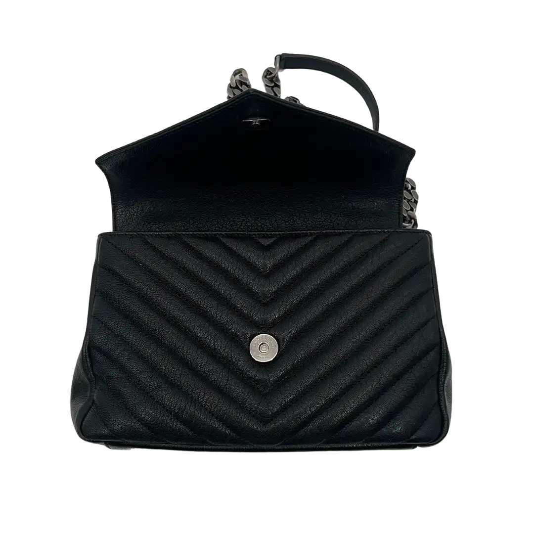 Saint Laurent YSL College Medium Handtasche schwarz Lammleder / sehr gut Saint Laurent