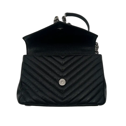 Saint Laurent YSL College Medium Handtasche schwarz Lammleder / sehr gut Saint Laurent