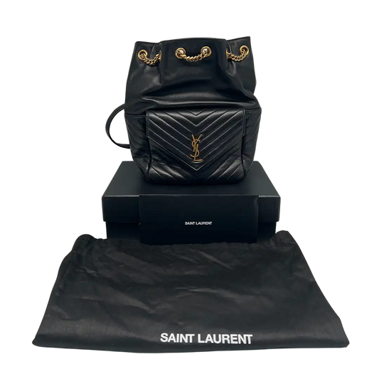Saint Laurent Joe Rucksack aus Lammleder schwarz / sehr gut Saint Laurent