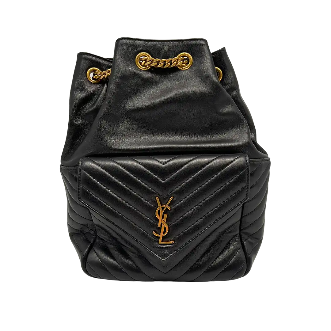 Saint Laurent Joe Rucksack aus Lammleder schwarz / sehr gut Saint Laurent