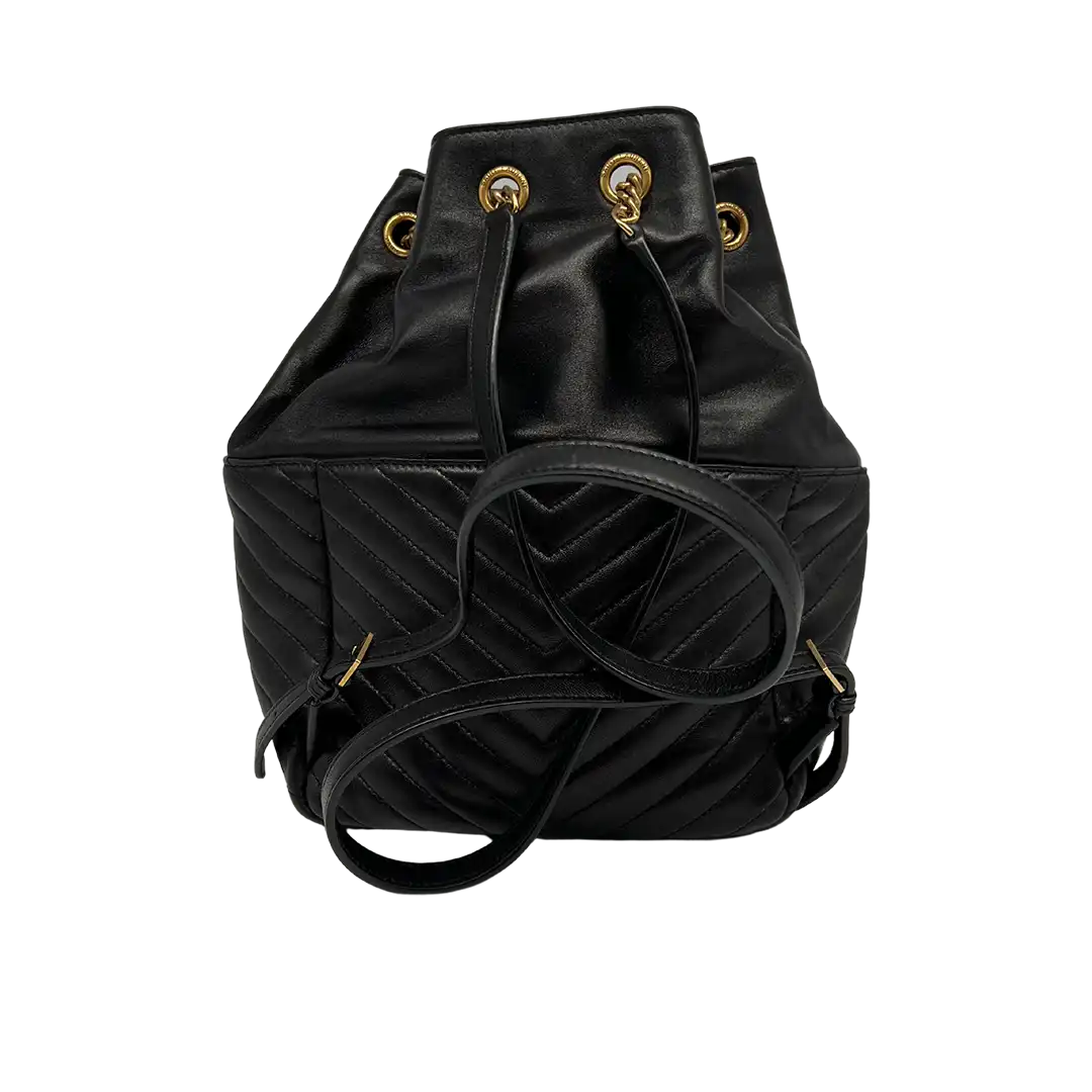 Saint Laurent Joe Rucksack aus Lammleder schwarz / sehr gut Saint Laurent